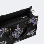 Unisex Tiger Print - Leather Handbag