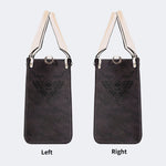 Vintage Death Moth Print - Leather Handbag