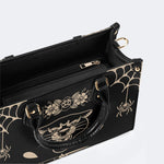 Unisex Tiger Print - Leather Handbag