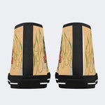Unisex Skull&Letter Print - High Top Canvas