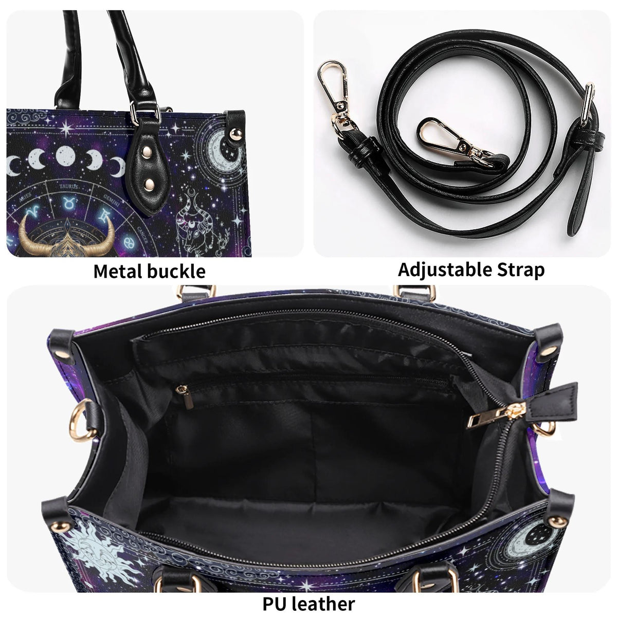 Taurus Starry Sky - Leather Handbag
