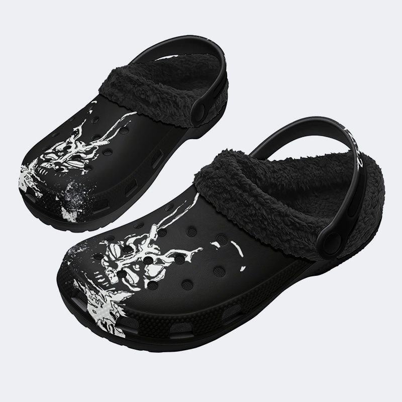 Unisex 28:06:42:12 Print - Fur Lined Slippers/Sandals