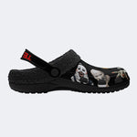 Unisex Horror Terrifier Print - Fur Lined Slippers/Sandals