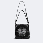 Tarot Skull Butterfly Print - Bucket Bag