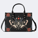 Red Spotted Death Moth - Leather Handbag