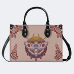Death Moth Gradient Print - Leather Handbag