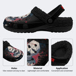 Unisex Horror Terrifier Print - Fur Lined Slippers/Sandals