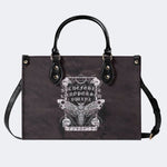 Vintage Death Moth Print - Leather Handbag