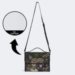Vintage Couple Frog Print - Leather Satchel Bag