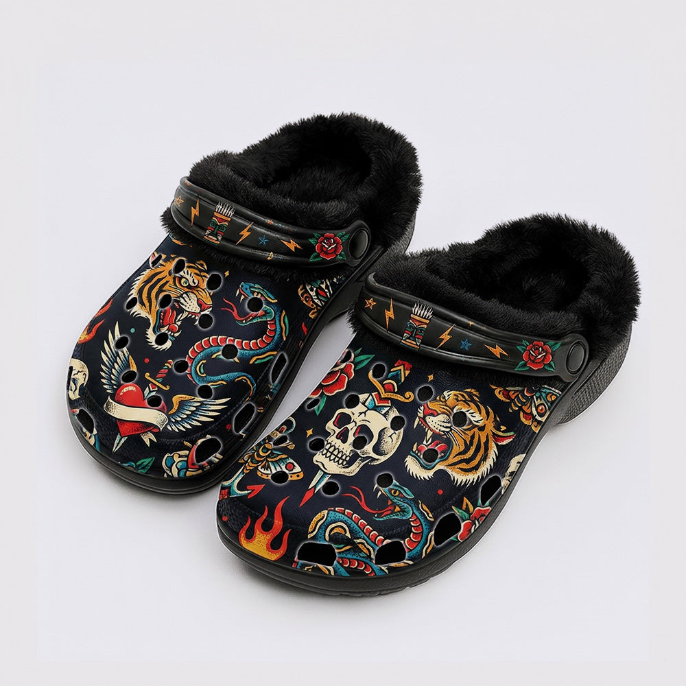 Old School Tattoos Art Print Clogs