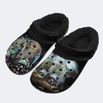 City of the Living Dead Print - Fur Lined Slippers/Sandals