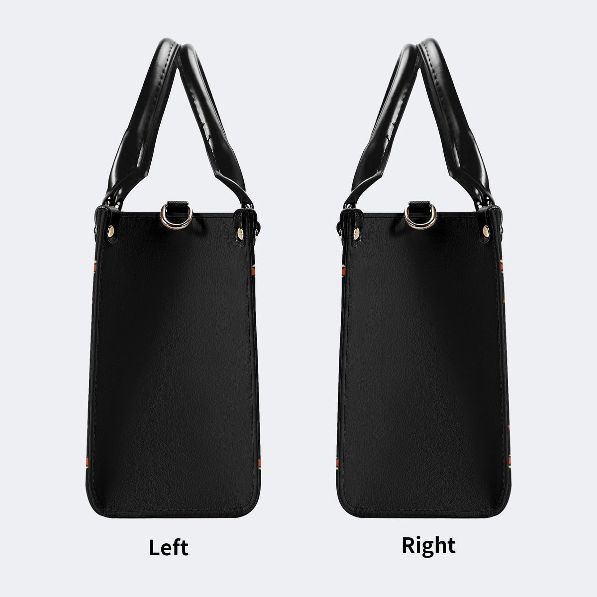 Flaming Heart Art Print - Leather Handbag