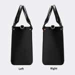 Retro Sun Print - Leather Handbag