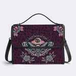 Death Moth Vintage Print - Leather Satchel Bag