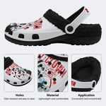 Unisex Horror Terrifier Print - Fur Lined Slippers/Sandals