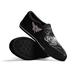 Unisex Death Moth&Skull - Slip On Shoes