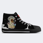 Unisex Skull&Letter Print- High Top Canvas