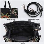 Eyes&Flower Art Print - Leather Handbag