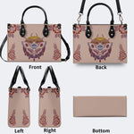Death Moth Gradient Print - Leather Handbag