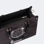 Vintage Death Moth Print - Leather Handbag