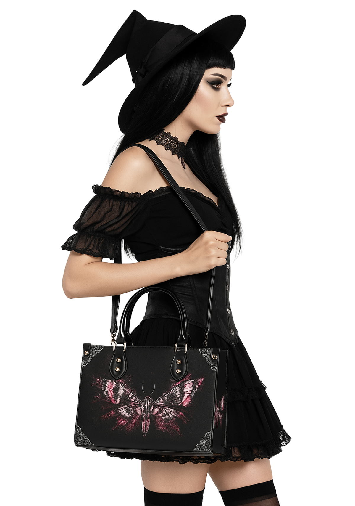 Tattoo Moth Graffiti Handbag