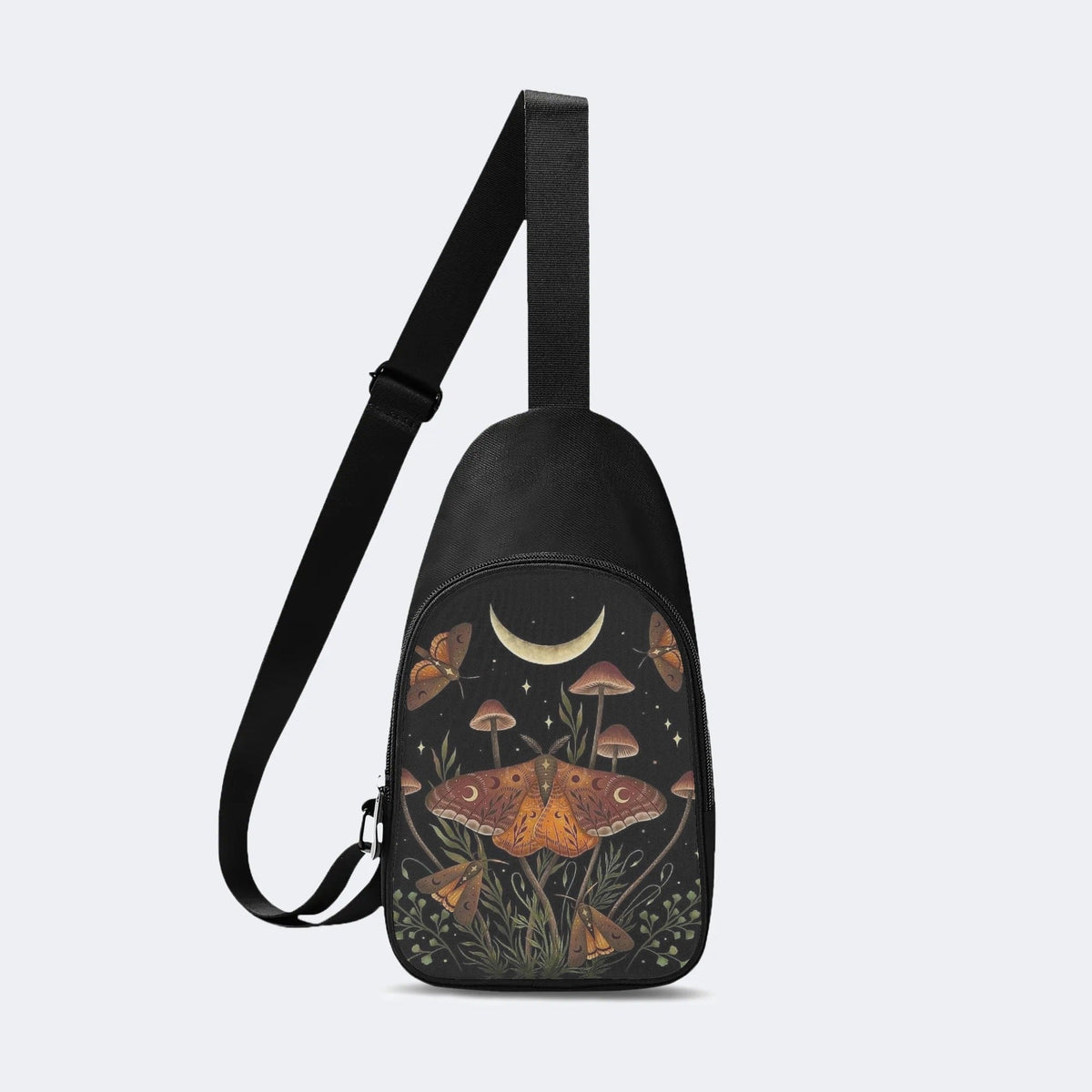 Vintage Floral Moth Print - Chest Bag