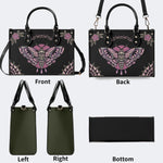 Classic Venom Moth Print - Leather Handbag
