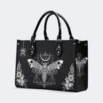 Surreal Death Moth - Leather Handbag