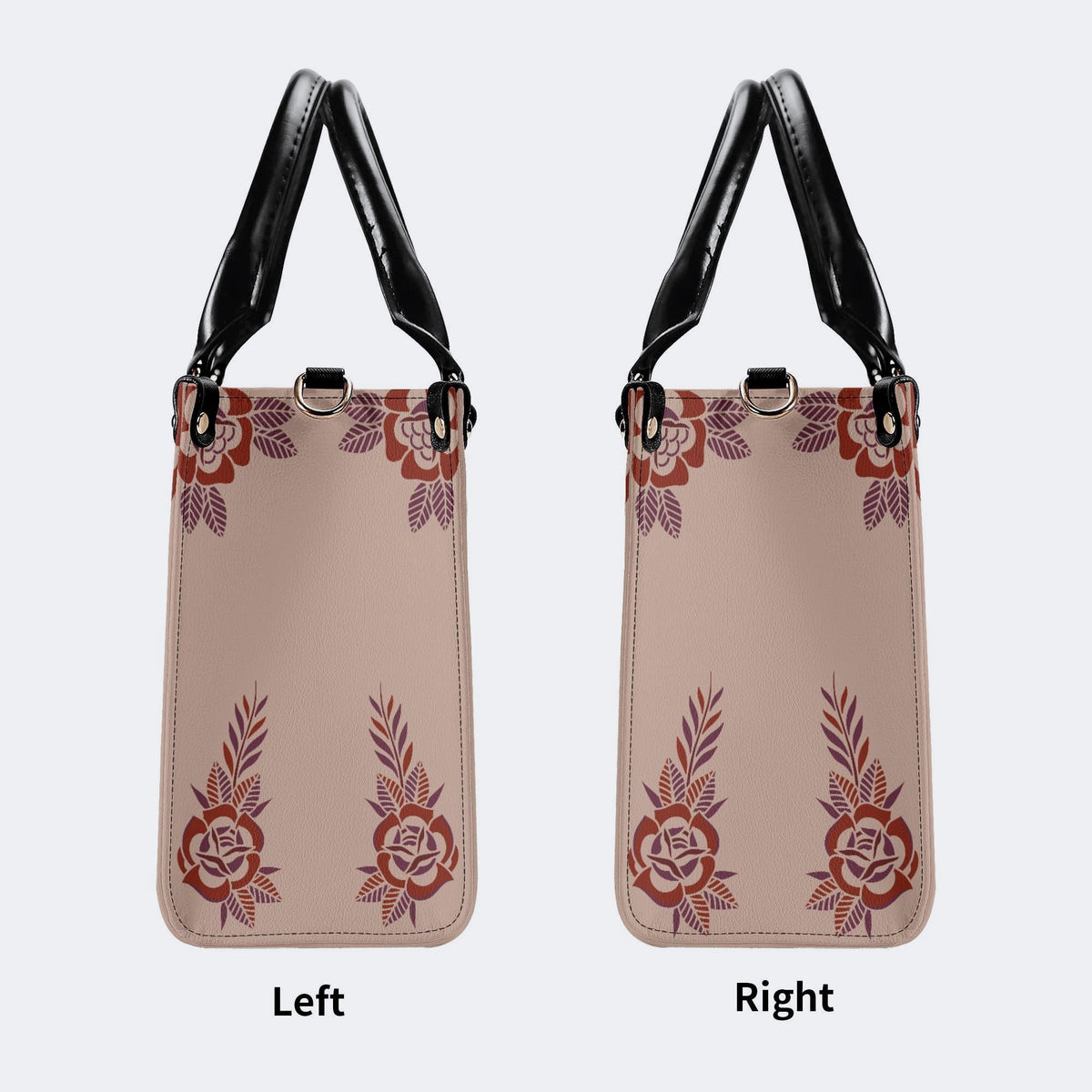 Death Moth Gradient Print - Leather Handbag