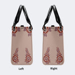 Death Moth Gradient Print - Leather Handbag