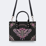 Classic Venom Moth Print - Leather Handbag