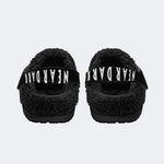 Horror Movie Vintage Print - Fur Lined Slippers