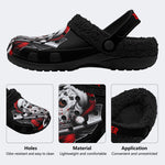 Unisex Horror Terrifier Print - Fur Lined Slippers/Sandals