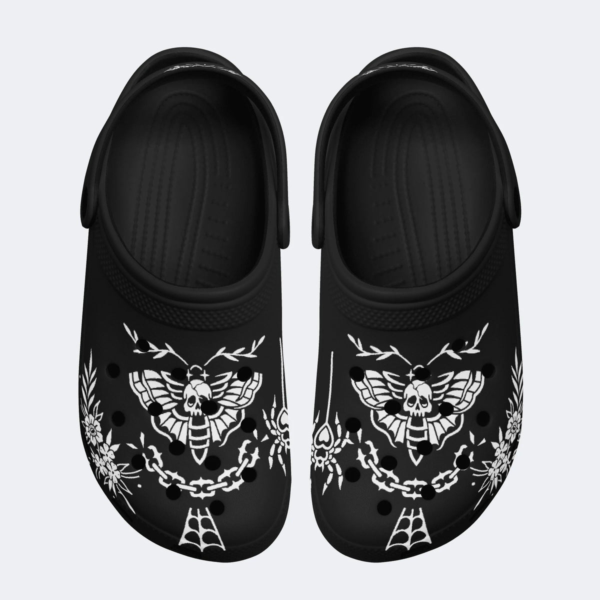 Death Moth Vintage Print - Slippers/Sandals