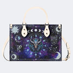 Capricorn Starry Sky - Leather Handbag