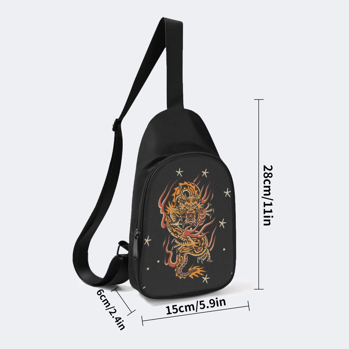 Traditional Dragon Print - Chest Bag