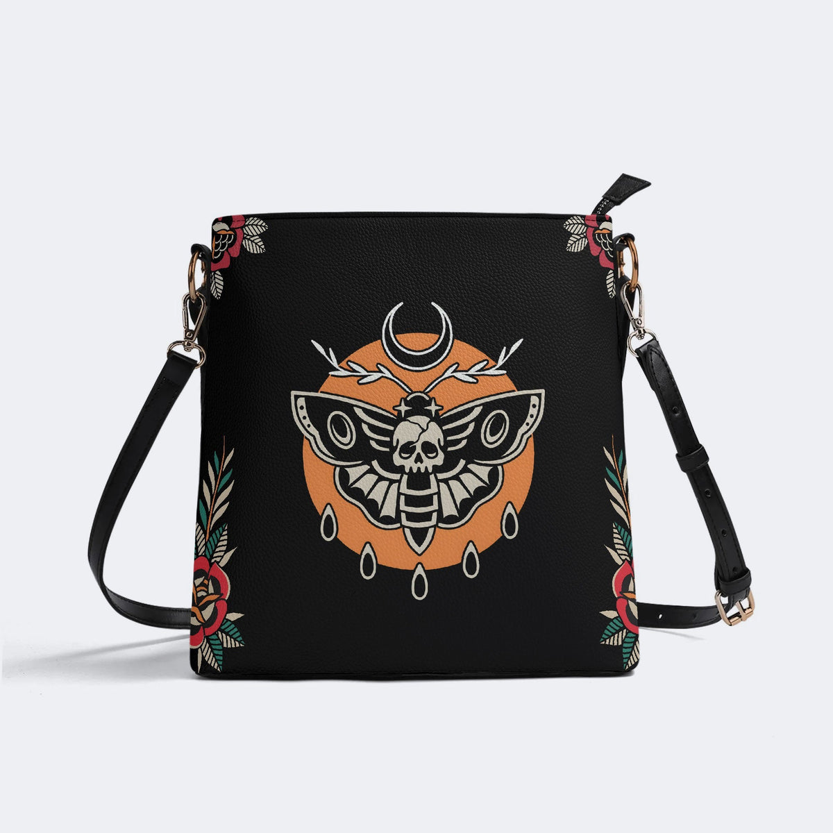 Death Moth Vintage Print - Bucket Bag