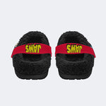 Quint's Shark Fishing Jaws Print - Fur Lined Slippers/Sandals