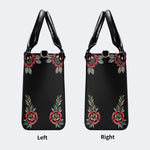 Horror Demon Print - Leather Handbag