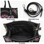 Classic Venom Moth Print - Leather Handbag