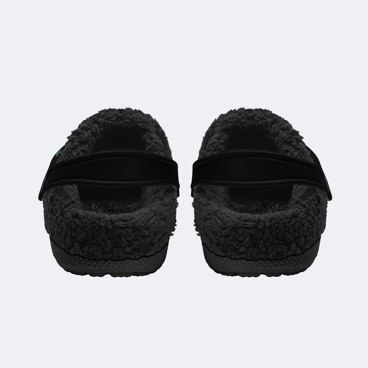 Unisex Death Skull Print - Fur Lined Slippers/Sandals