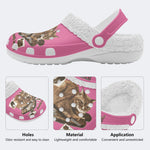 Cat Loaf Unisex Vintage - Fur Lined Slippers/Sandals
