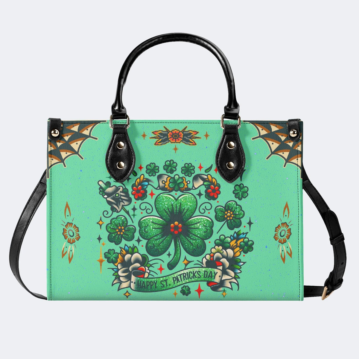 Happy St. Patrick's Day - Leather Handbag