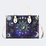 Aquarius Starry Sky - Leather Handbag
