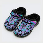 Liquid Ink Moth Fleece-Lined Clogs