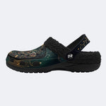 Jewel Moth Vintage Wreath Print Clogs