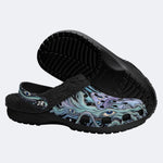 Psychedelic Forest Glowing Mushroom Print Clogs