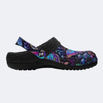 Forest Mystery Moth Print Clogs