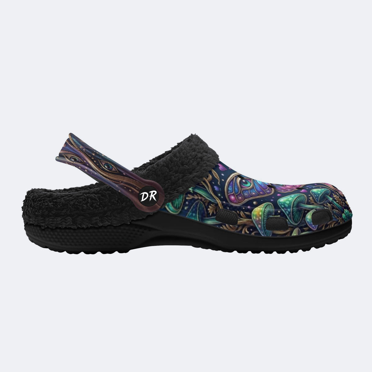 Forest Mystery Moth Print Clogs