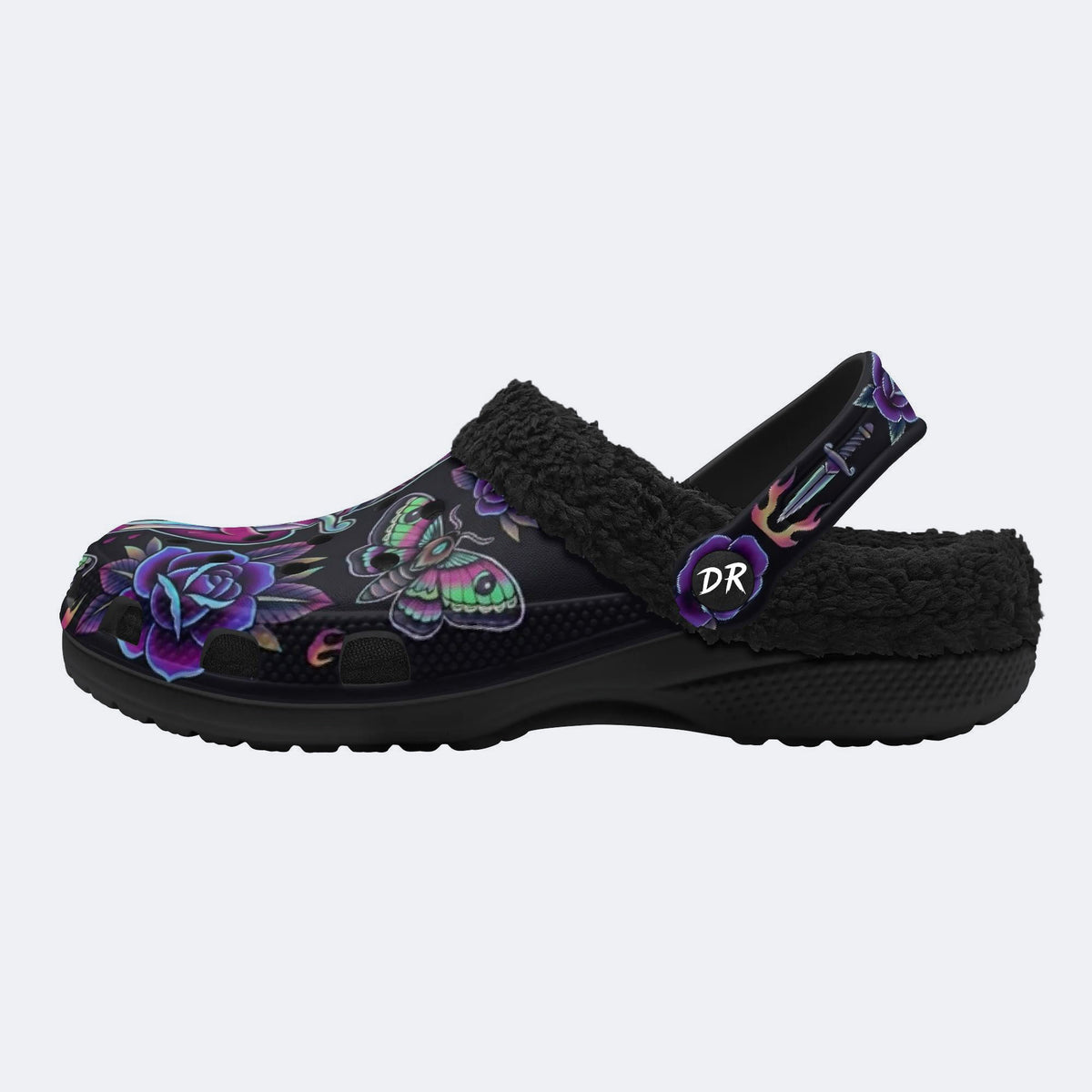 Traditional Totem Print Clogs